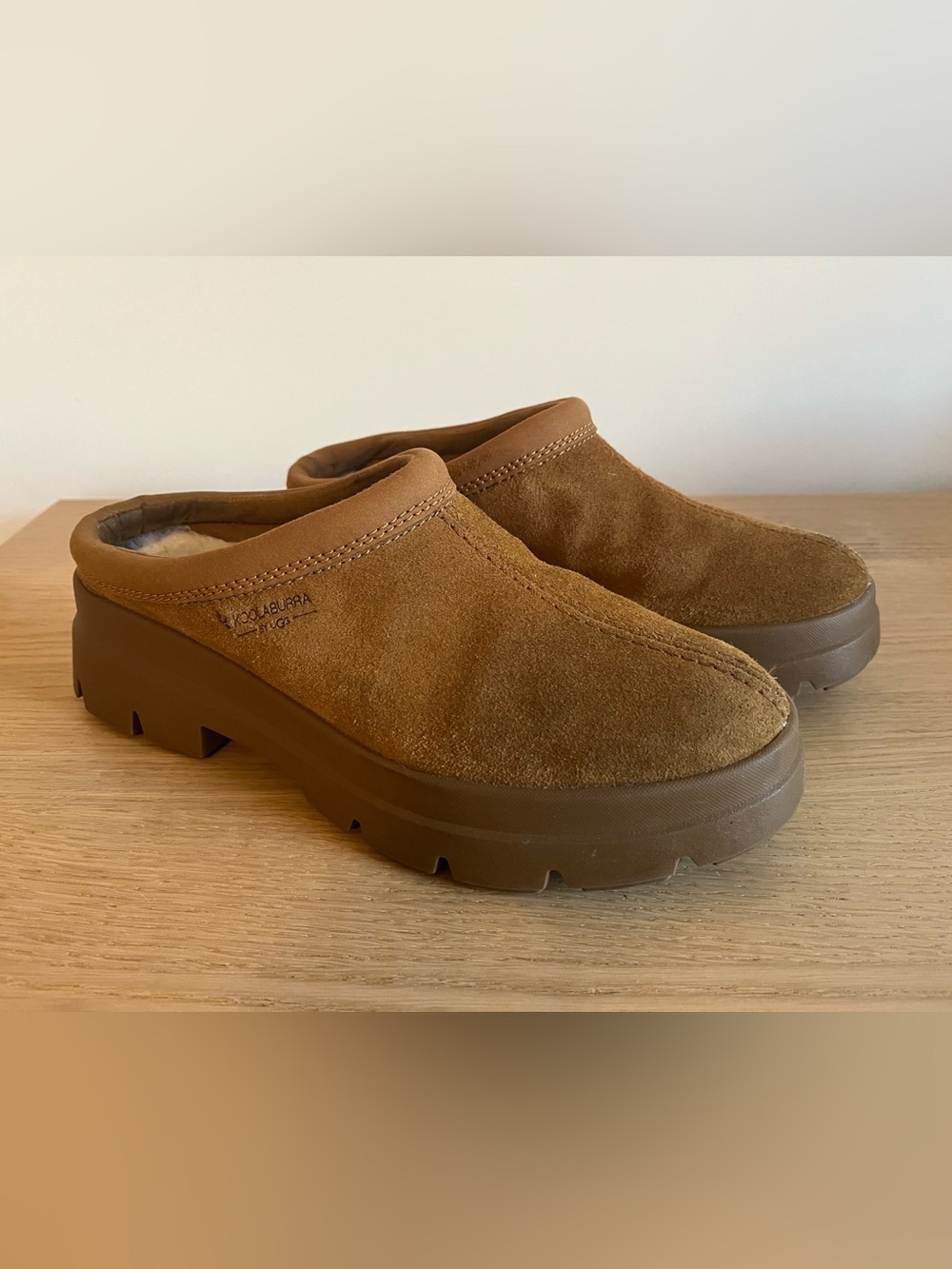 Koolaburra by UGG Tan Suede Platform Clog Mule